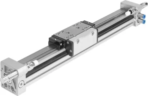 «سیلندر پنوماتیک بدون میله با حرکت لغزنده برای انتقال بار در سیستم‌های اتوماسیون صنعتی» 